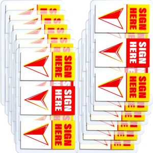 0 Sets Sign Here Index Marker