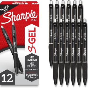 Sharpie S-Gel Gel Pens, Black Barrel